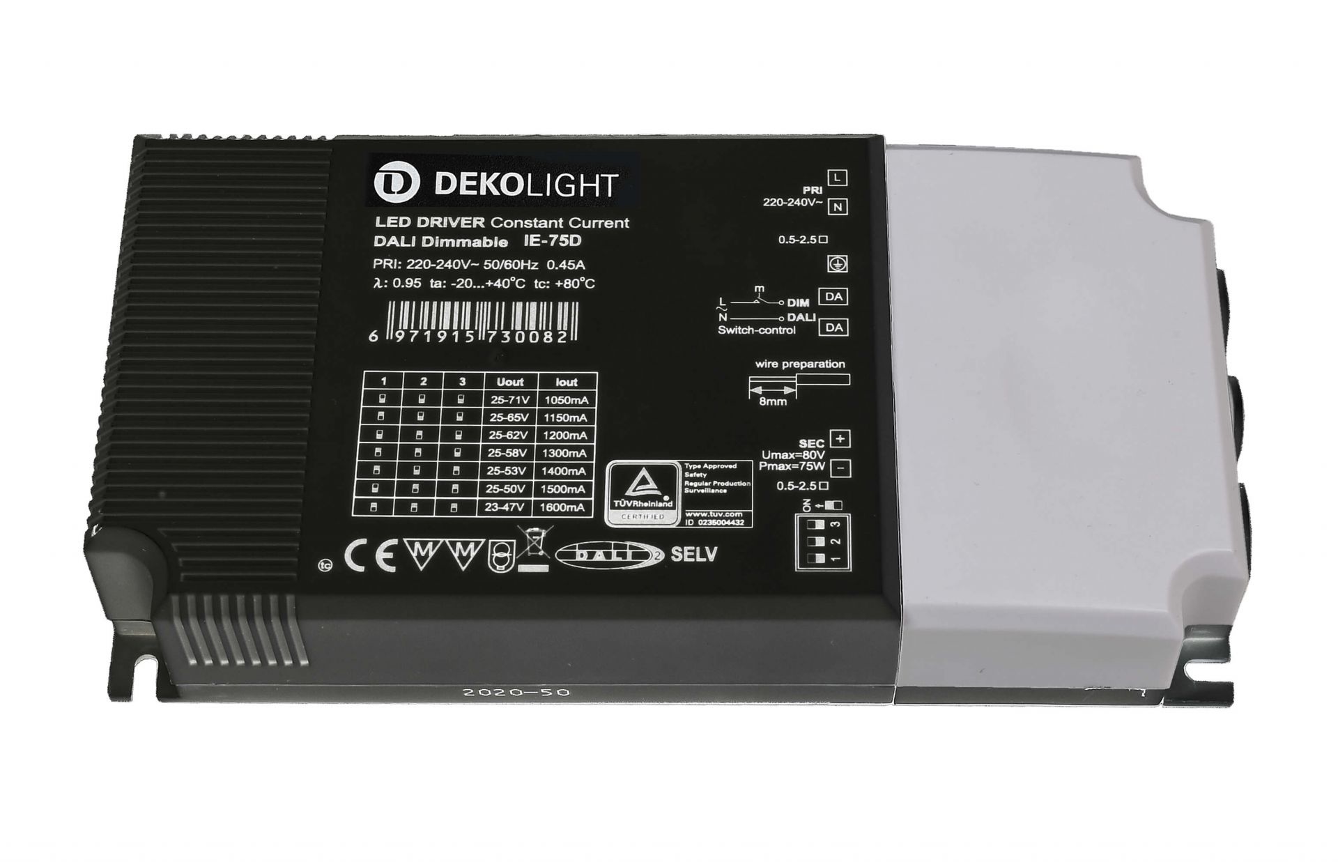 LED-Блок питания BASIC DIM Multi CC IE-75D Deko-Light 862194 862194