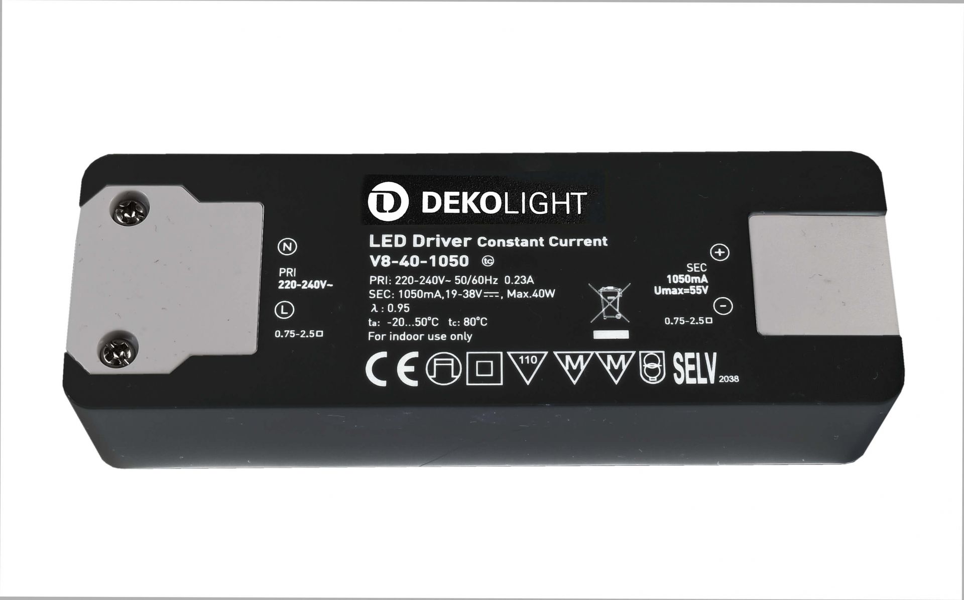 LED-Блок питания BASIC CC V8-40-1050mA / 40V Deko-Light 862201 862201