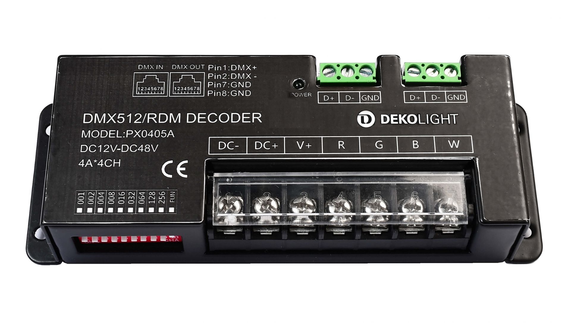 Контроллер 4-х канальный DMX Dimmer 12-48V Deko-Light 843060 843060