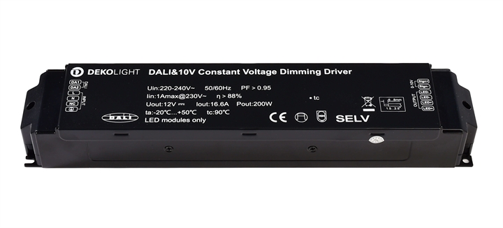 Блок питания Deko-Light BASIC DIM CV 200AD-12V DALI-Bus / Push / 1-10V 862160 862160