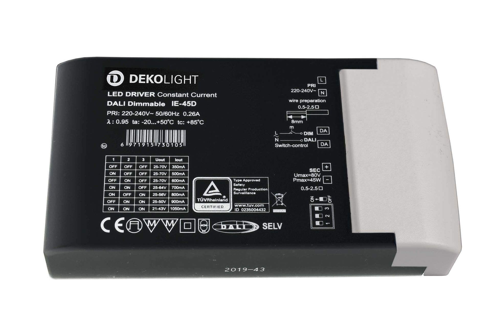 LED-Блок питания BASIC DIM Multi CC IE-45D Deko-Light 862192 862192