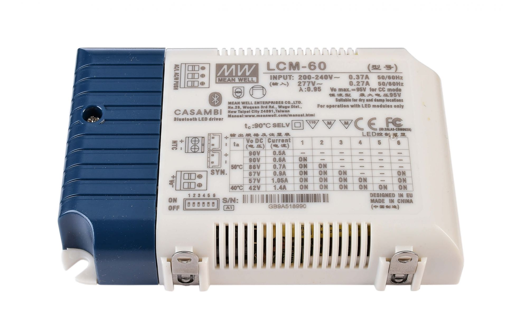 Блок питания для светодиодов DIM Multi CC LCM-60BLE/Casambi+Push Deko-Light 862245 862245