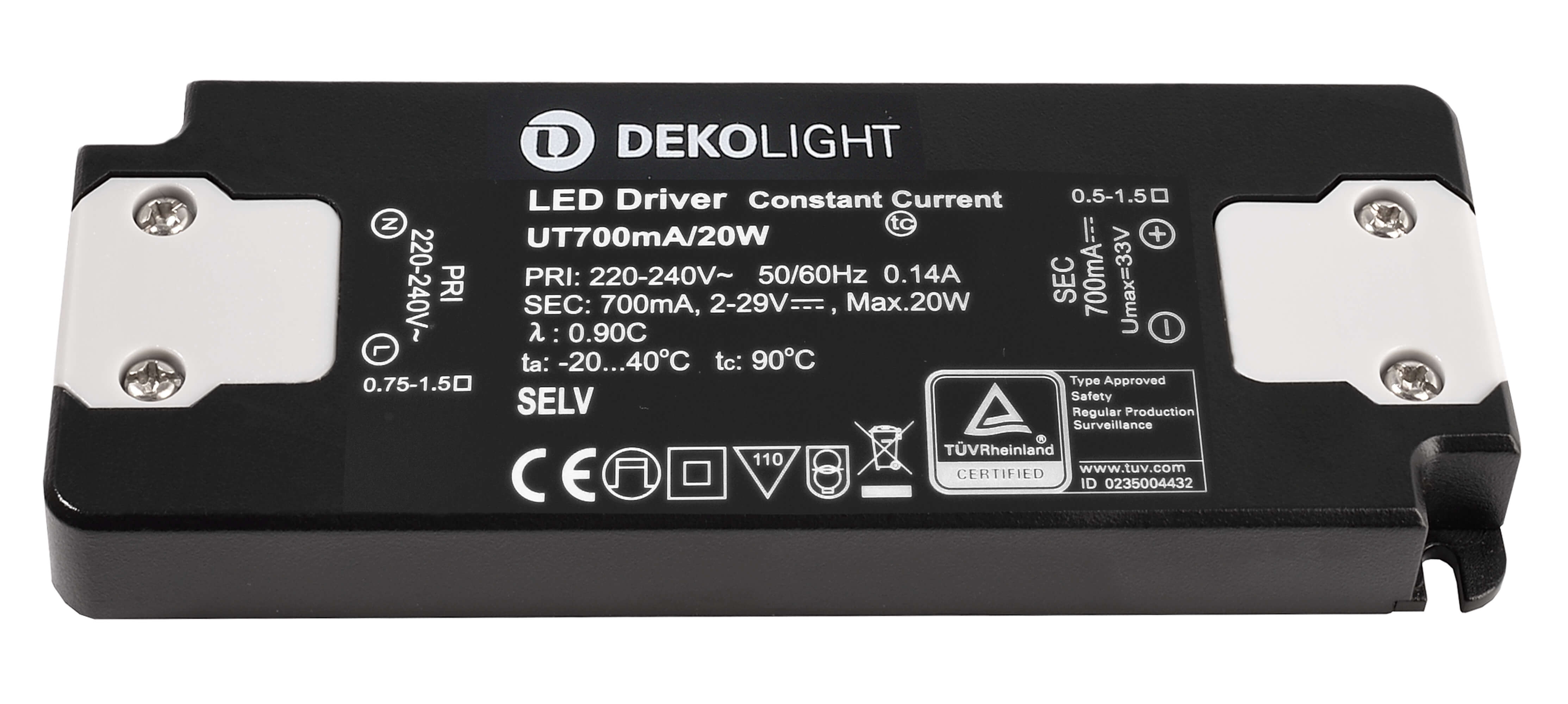Блок питания Deko-Light LED FLAT CC 220-240V AC/50-60Hz 2-29V DC 862228 862228