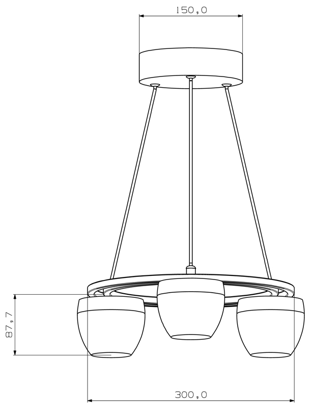 Подвесной светильник Deko-Light Doradus III 342084