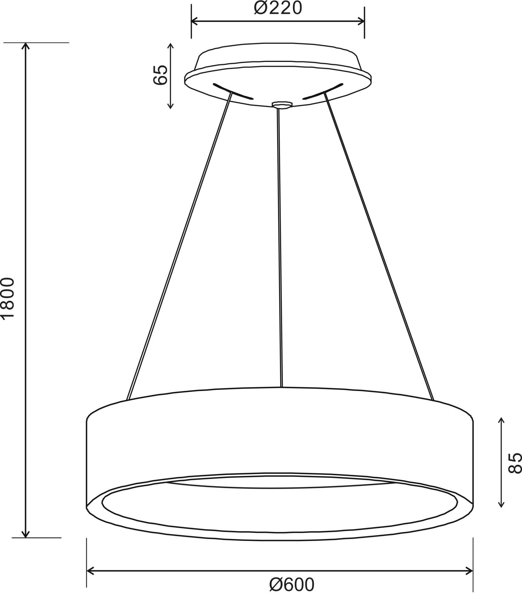 Подвесной светильник 600, 42 Вт, 3000/4000 К, белый Deko-Light Sculptoris 342185